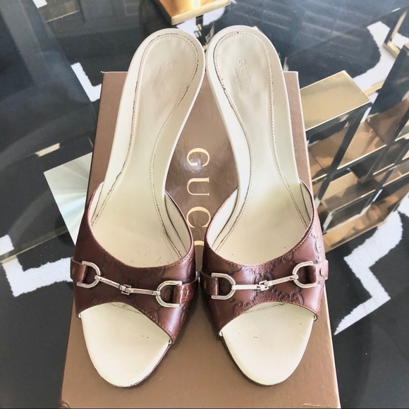 Gucci Shoes - Gucci Guccissima  GG horsebit  sandals heels